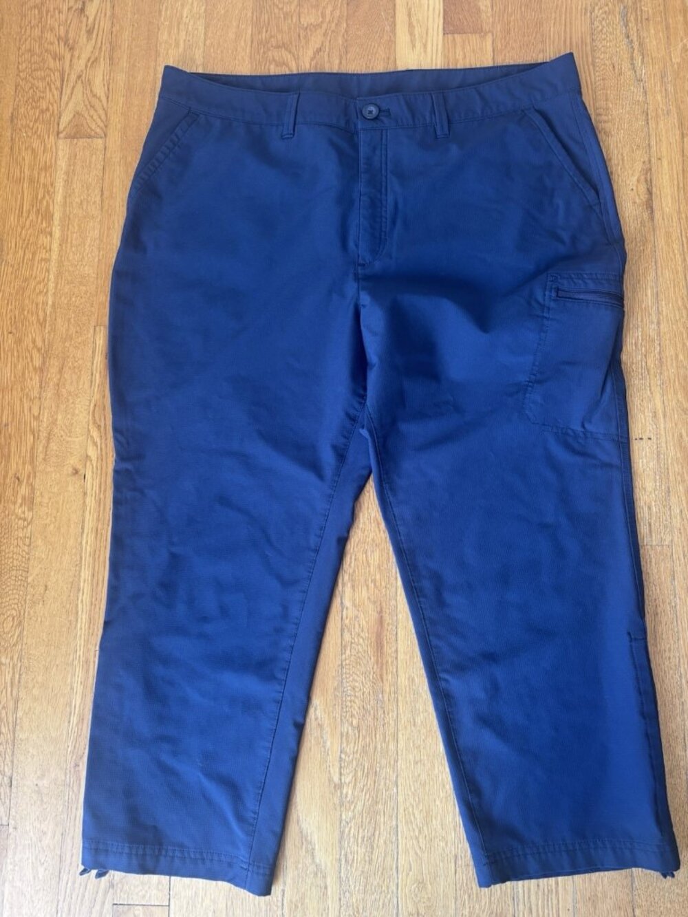 Eddie Bauer Womens Size 16 Navy Blue Crop Capri Pants Ripstop